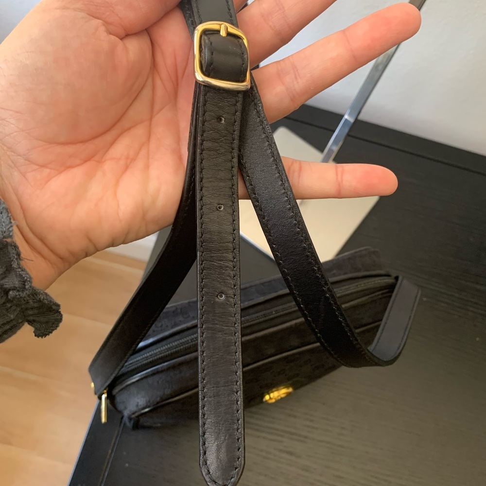 Authentic Black Classic Vintage GUCCI 70s Crossbody- amazing condition 🇮🇹❤️med - Picture 14 of 15